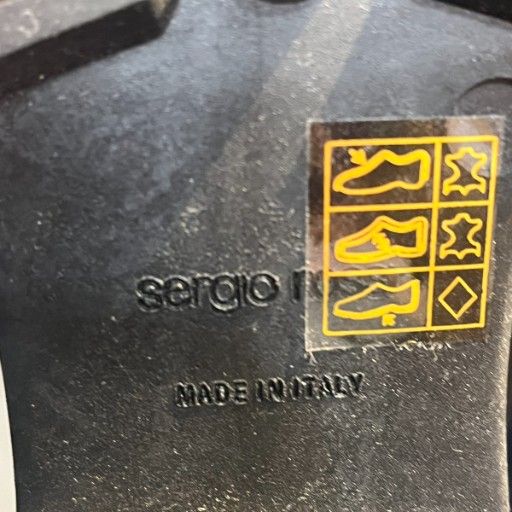  セルジオロッシ Sergio rossi 23 AW バイカープリンス サイドゴアブーツ クリスタル ビジュー 黒 ブラック 35.5 約22.5 cm ブーツ 靴