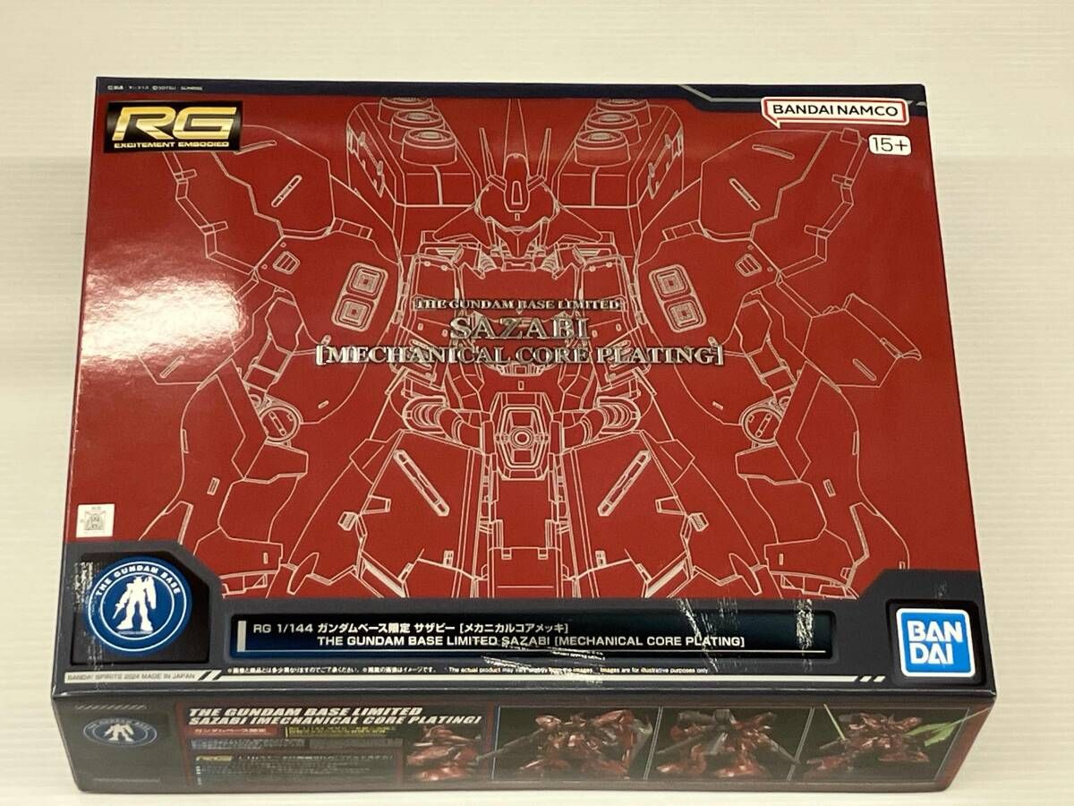 現状品 プラモデル バンダイ 1 144 サザビー メカニカルコアメッキ RG 機動戦士ガンダム 逆襲のシャア ガンダムベース