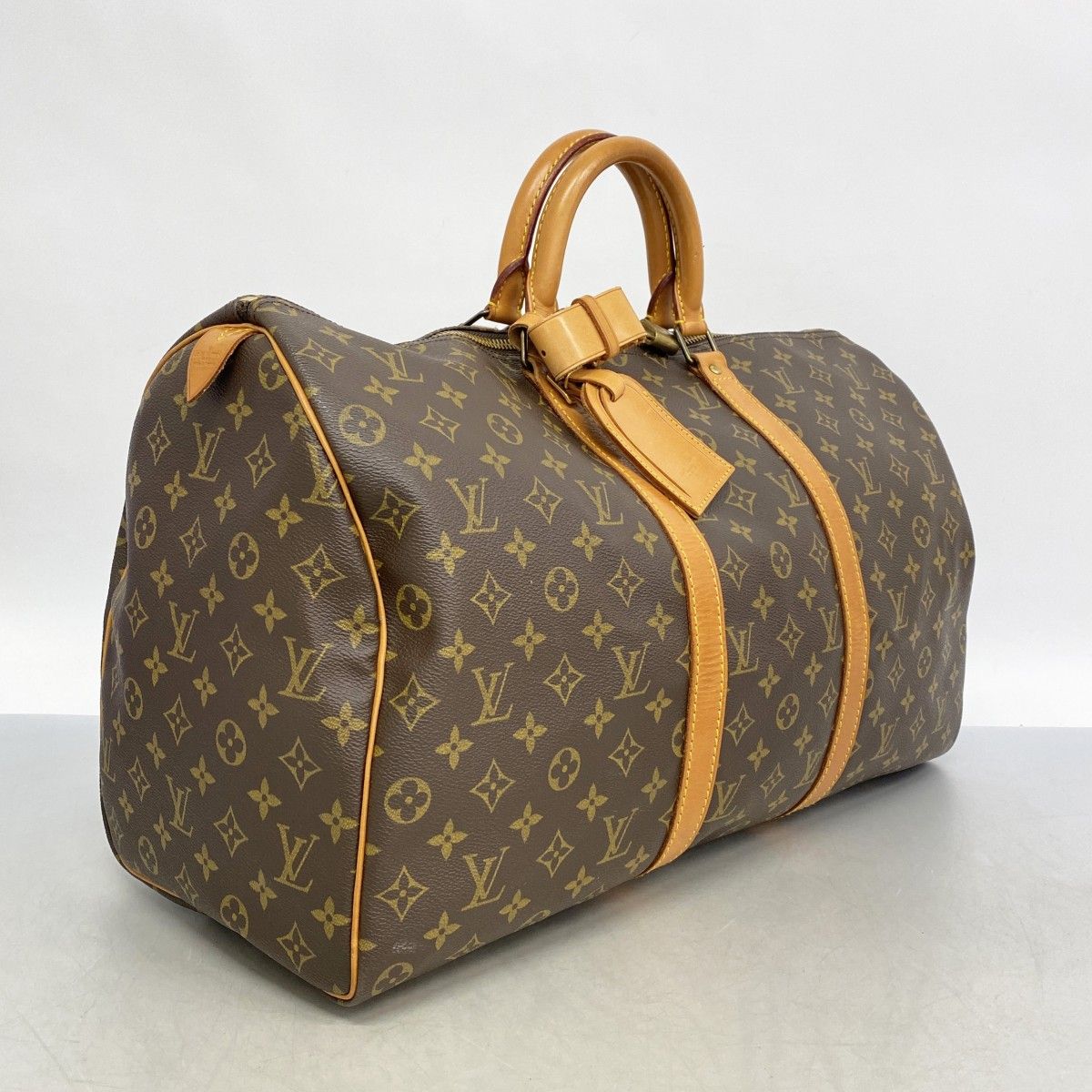 5me6457 ルイヴィトン ボストンバッグ モノグラム キーポル50 M41426 ブラウン メンズ レディース ユニセックス