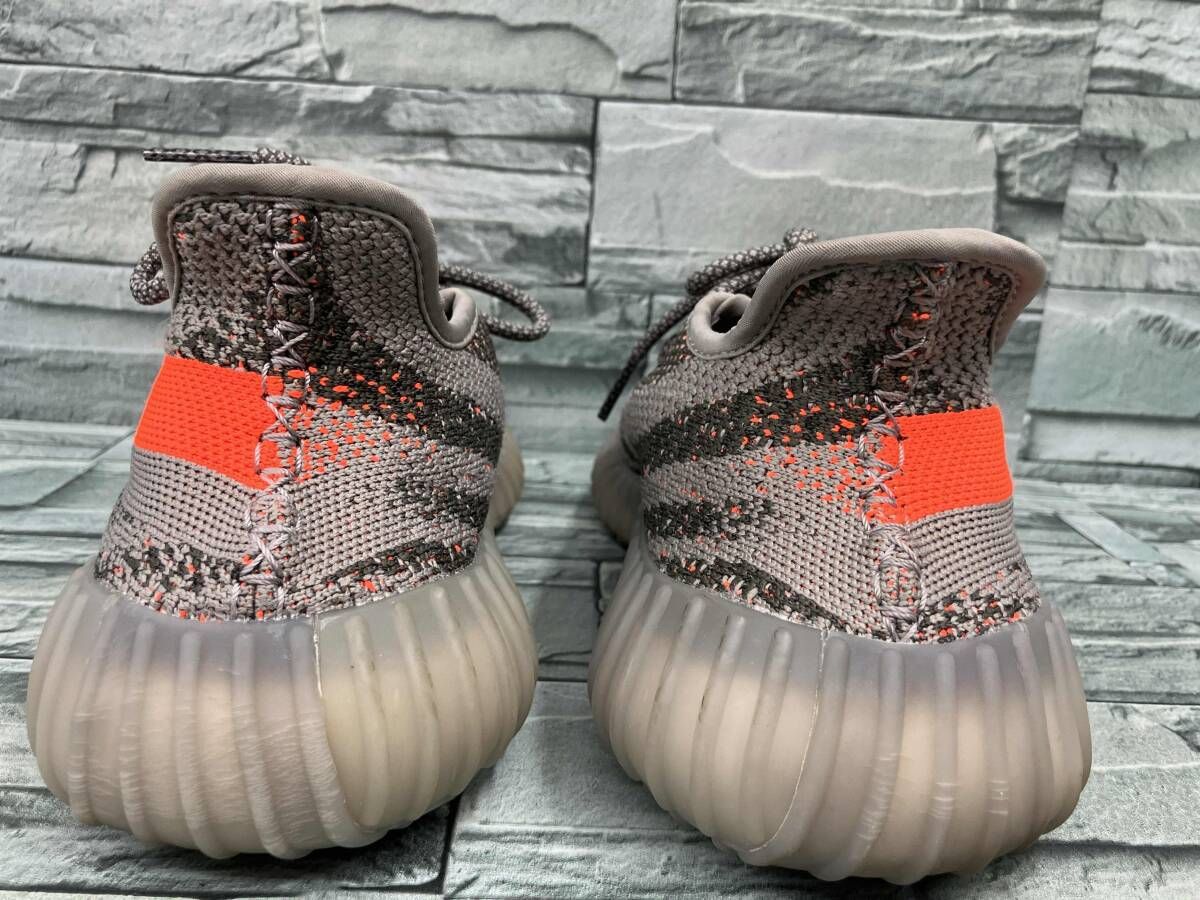  アディダスadidas GW 1229 yeezy boost 350 v 2 beluga スニーカー 28.5 cm グレー×オレンジ スニーカー 靴