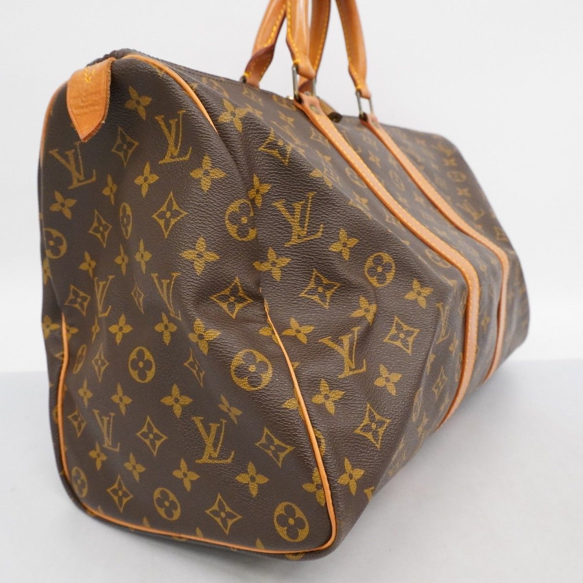 5me6496 ルイヴィトン ボストンバッグ モノグラム キーポル45 M41428 ブラウン メンズ レディース ユニセックス
