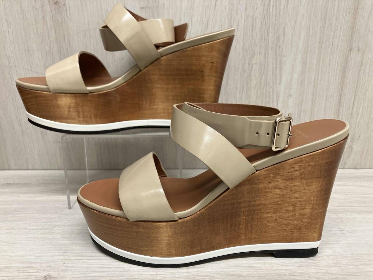 GIVENCHY ジバンシィ ウェッジソール ストラップサンダル ベージュ