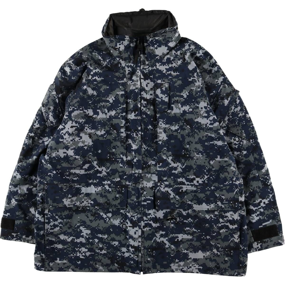 古着 00年代 米軍実品 迷彩柄 NWU デジタルカモ ミリタリー ゴアテックスパーカー X-LARGE-REGULAR メンズXL相当 evb031479