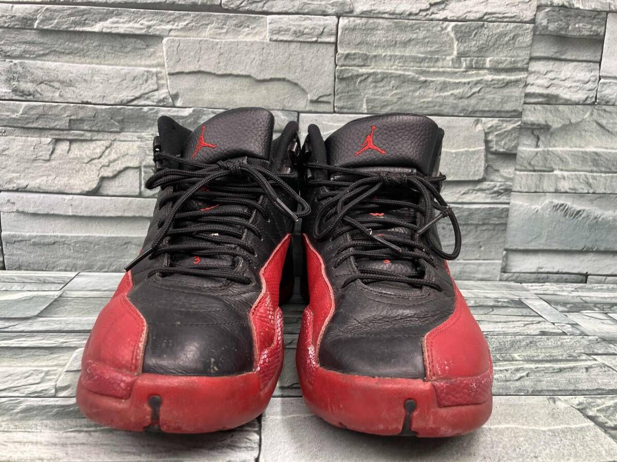 ナイキ NIKE Air Jordan 12 Retro 130690-002 スニーカー 27cm 黒×赤