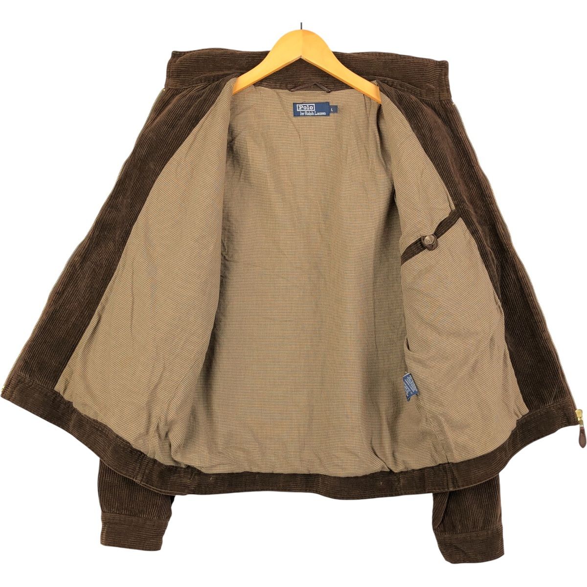 古着 ラルフローレン Ralph Lauren POLO by Ralph Lauren コーデュロイ スイングトップ スポーツジャケット メンズL相当 evb032683 KANDAIZUMI_COM