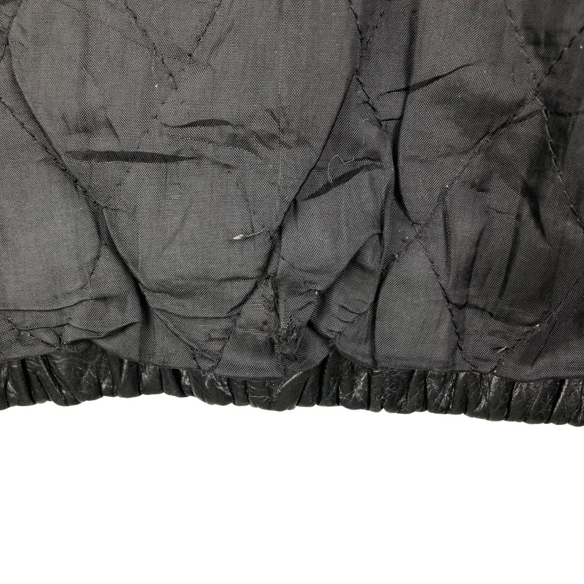 中綿入り レザーブルゾンタイプ