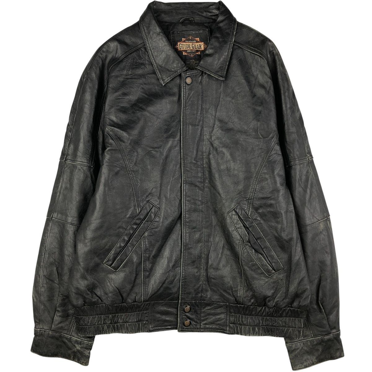 古着 GUIDE GEAR スイングトップタイプ 中綿入り レザーブルゾン メンズXL相当 eaa568251