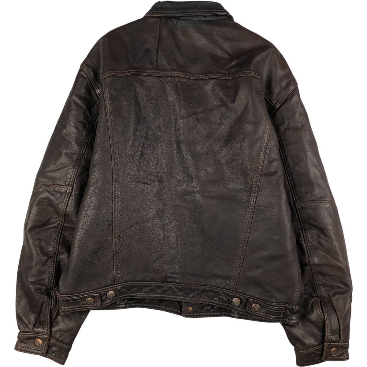 古着 90年代 マルボロクラシック Marlboro Classics トラッカージャケット レザージャケット イタリア製 LARGE メンズL相当 eaa568255