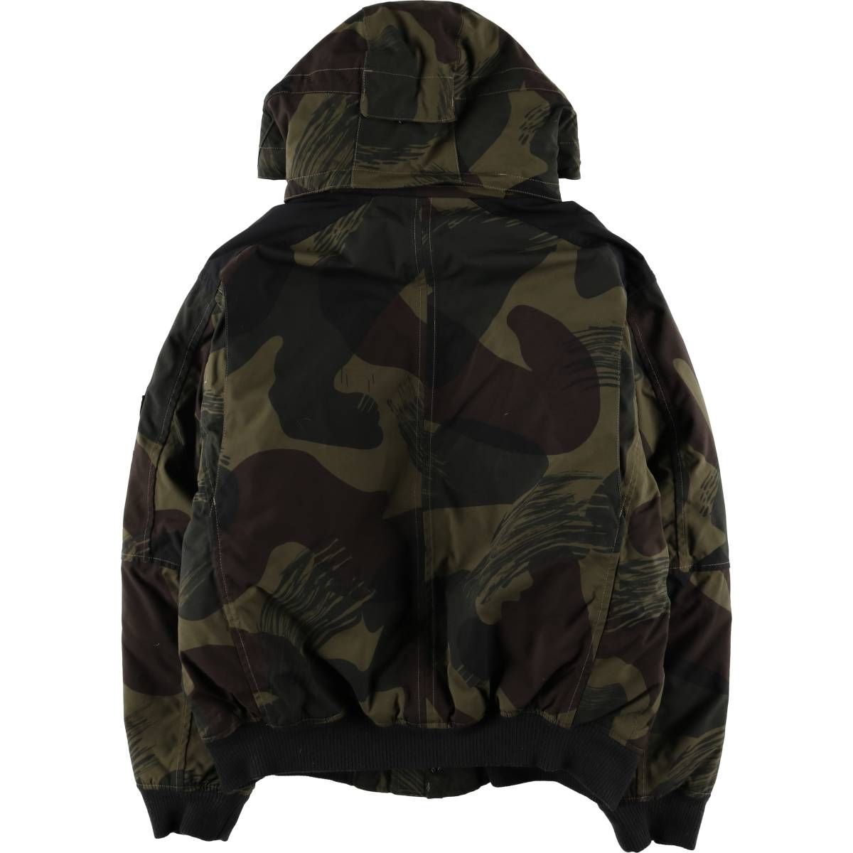 古着 00年代 ランズエンド LANDS END 迷彩柄 ウッドランドカモ ダウンパーカー メンズL相当 eaa590669