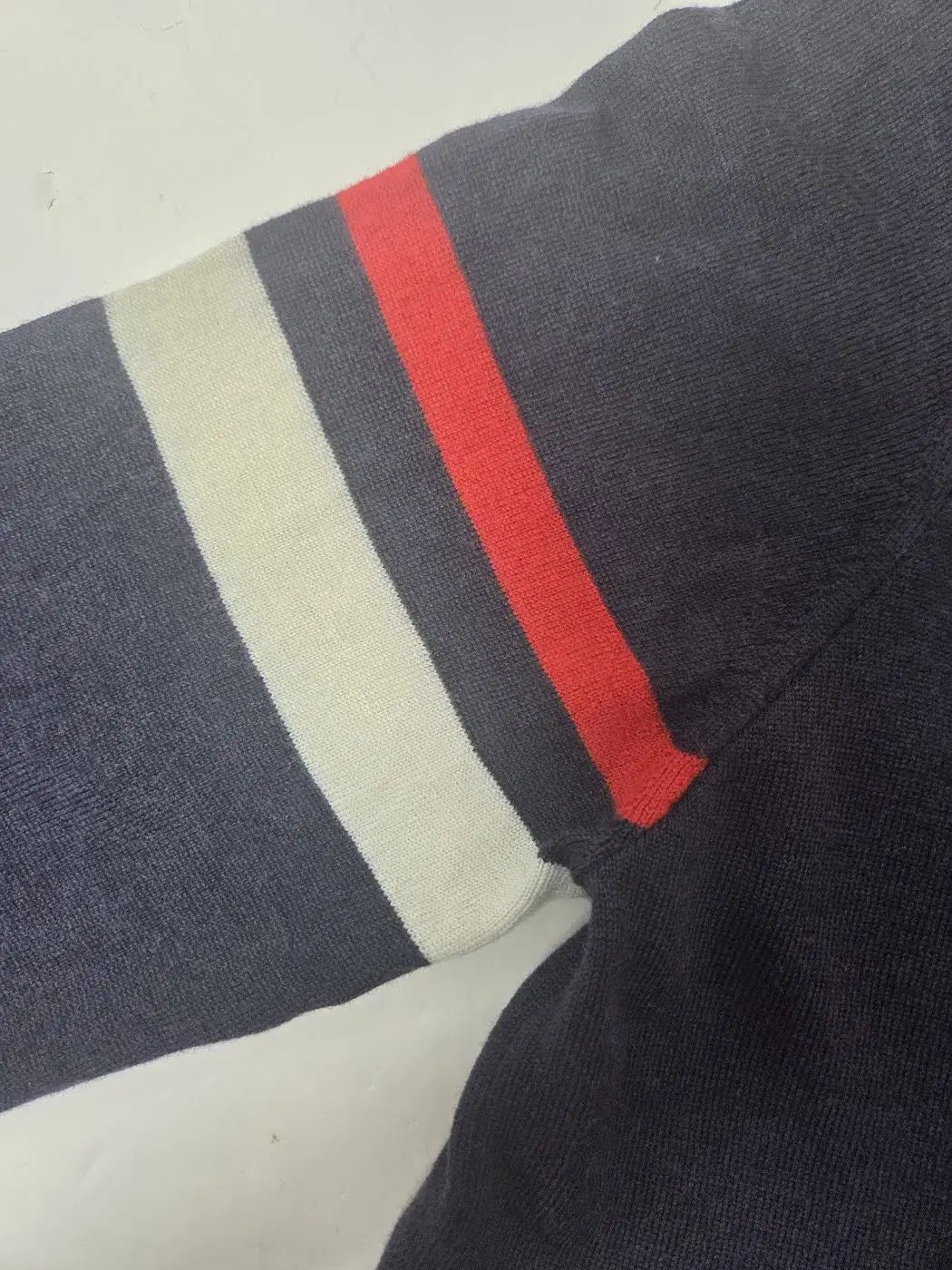 ニットTシャツ ネイビー