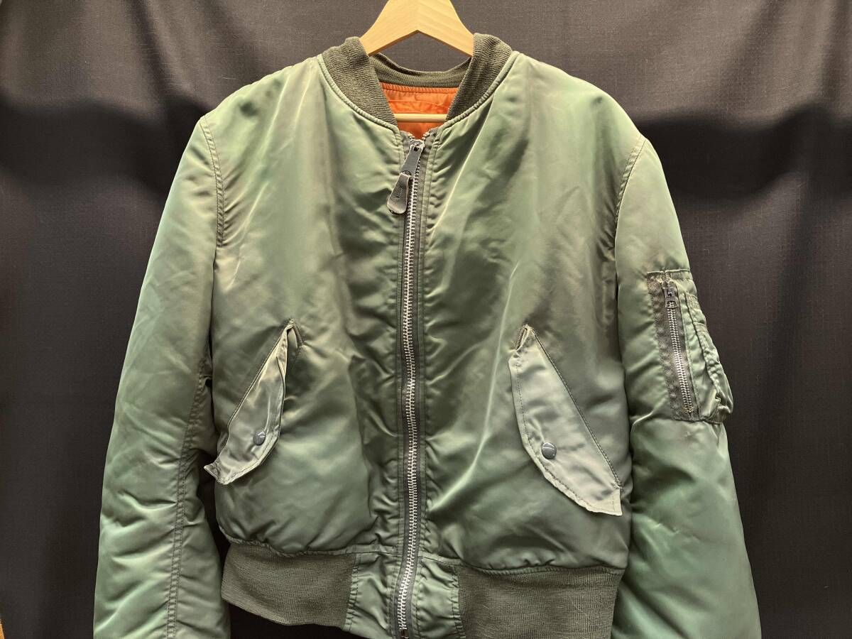 ジャケット カーキ ALPHA アルファMA-1 MIL-82790J Mサイズ カーキ その他フライトジャケット