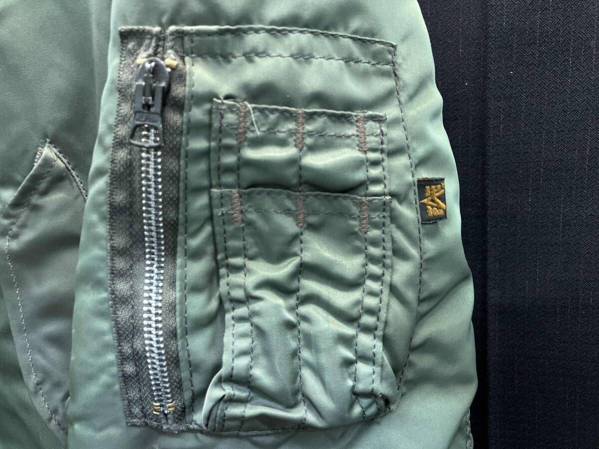 ジャケット カーキ ALPHA アルファMA-1 MIL-82790J Mサイズ カーキ その他フライトジャケット KANDAIZUMI_COM