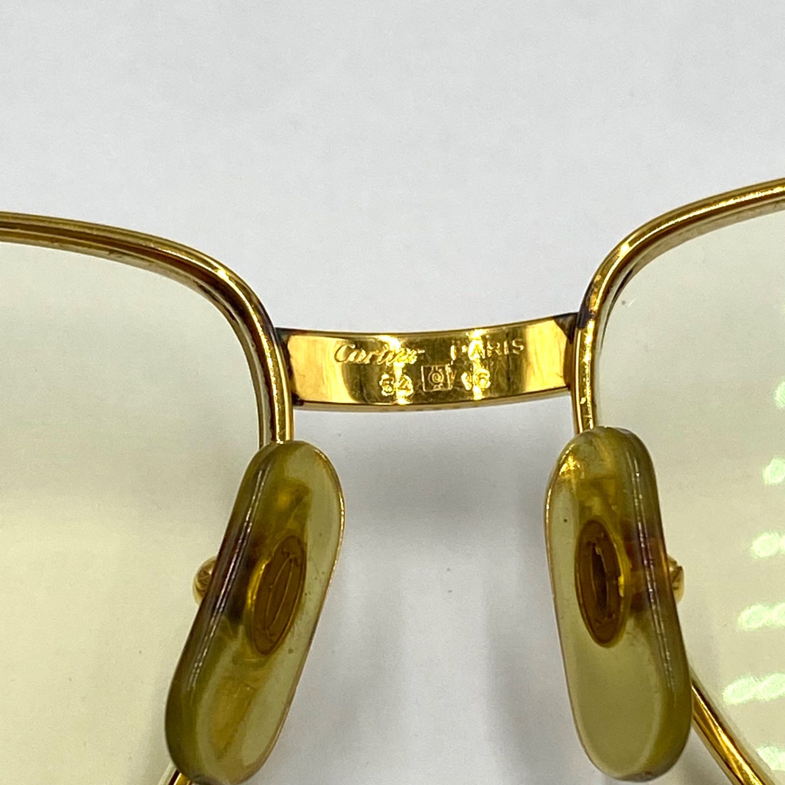 希少 Cartier カルティエ めがね メガネ 眼鏡 メガネフレーム 度入り 