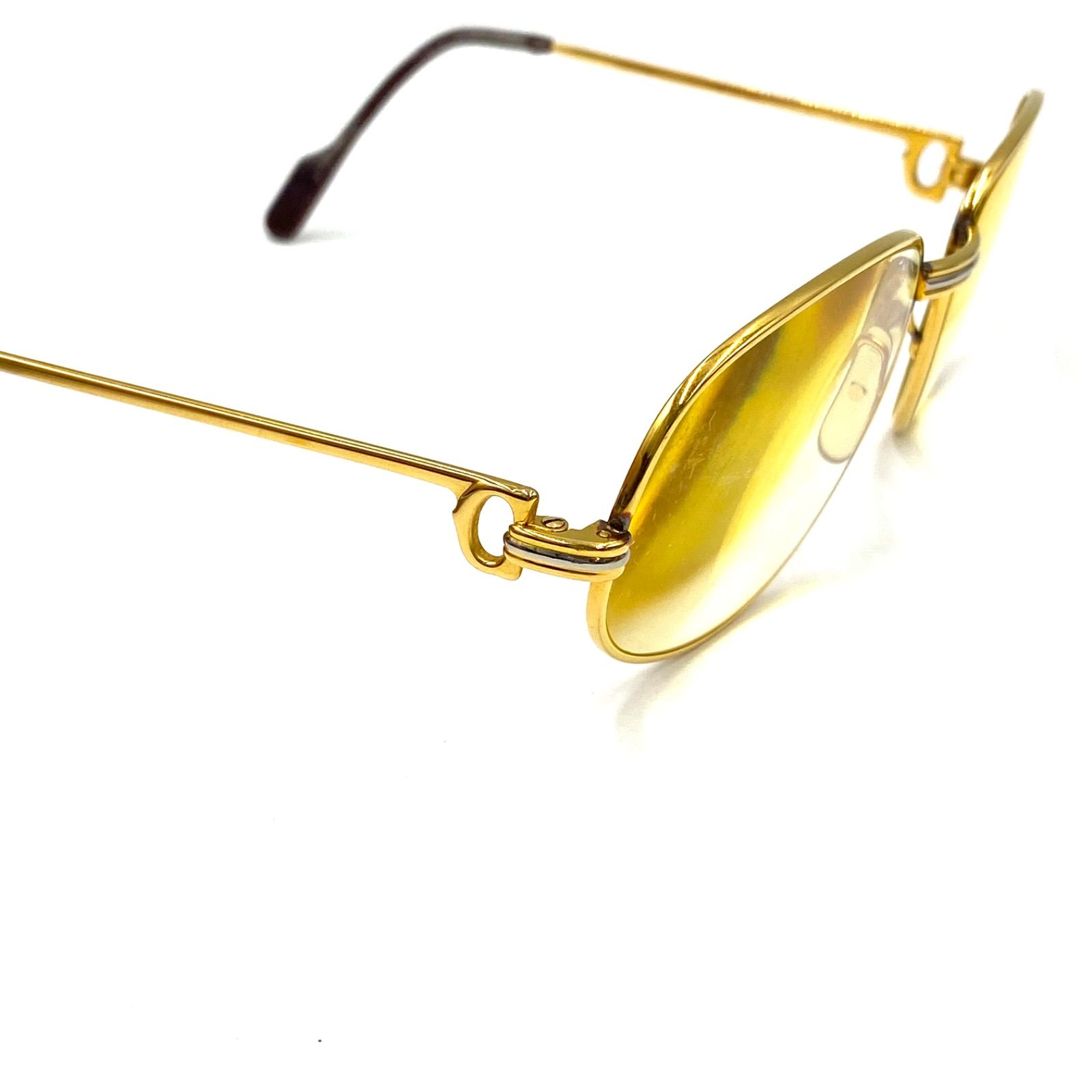 希少 Cartier カルティエ めがね メガネ 眼鏡 メガネフレーム 度入り 