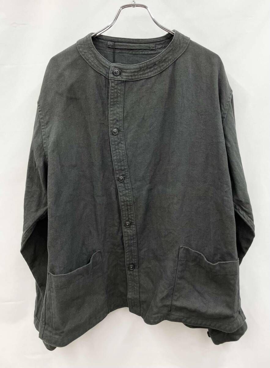 NIGEL CABOURN ナイジェルケーボン ジャケット カバーオール 8048-00-30003 麻 サイズ50 グレー 通年