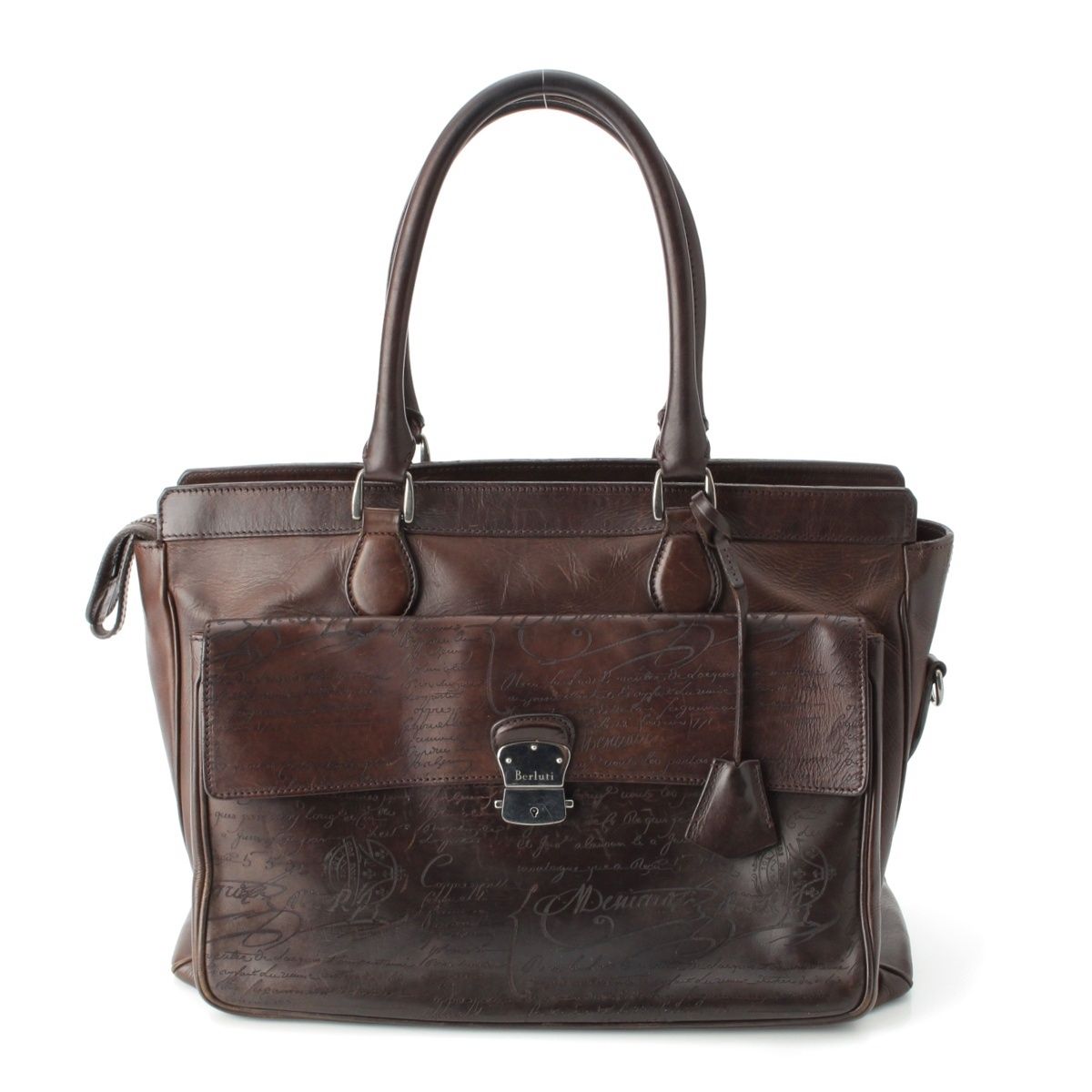 ベルルッティ エトゥオ レザー カリグラフィ 2way ビジネスバッグ パティーヌ