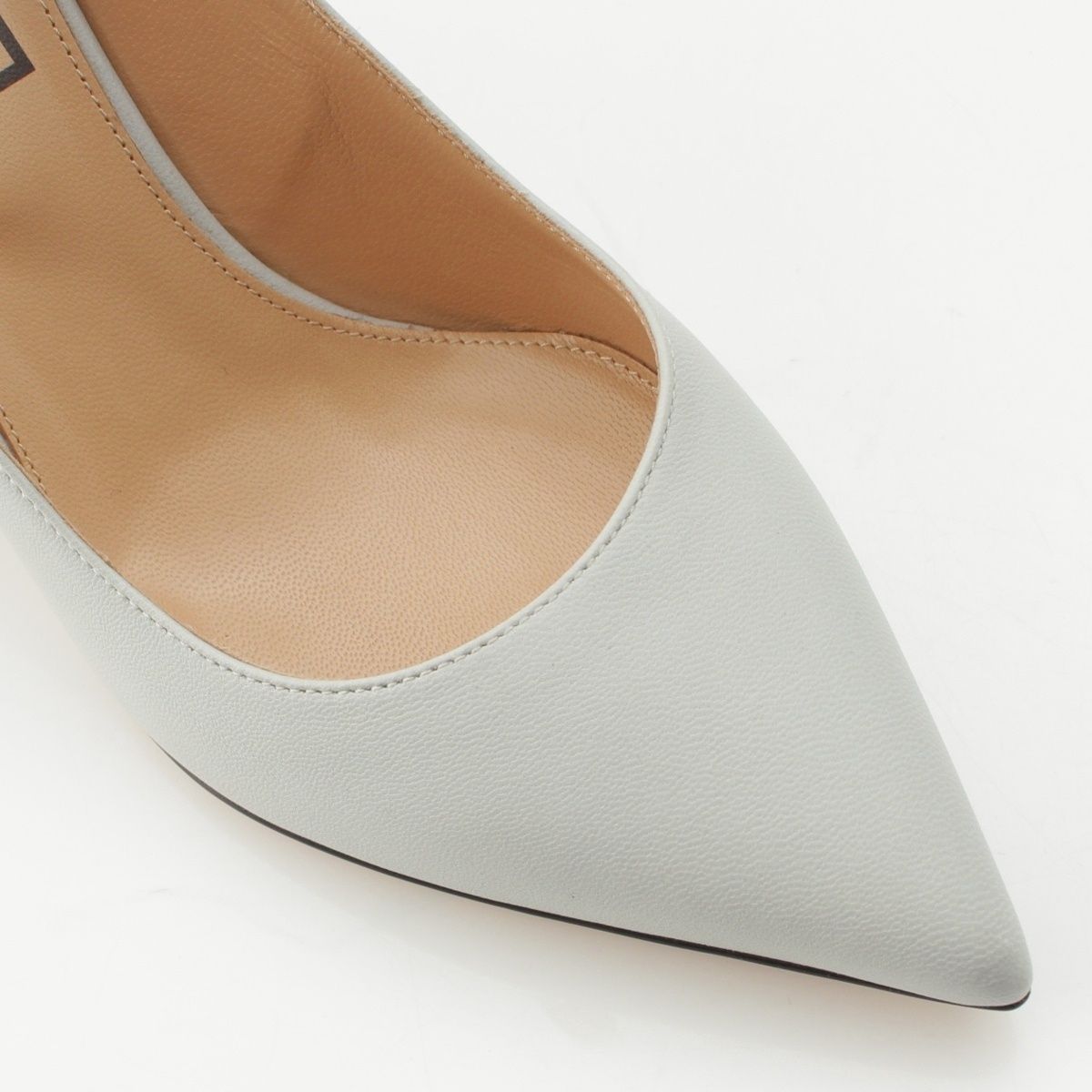  セルジオロッシ レザー ポインテッドトゥ ヤンキーヒール パンプス A 89200 ライトブルー 38 ハイヒール パンプス パンプス