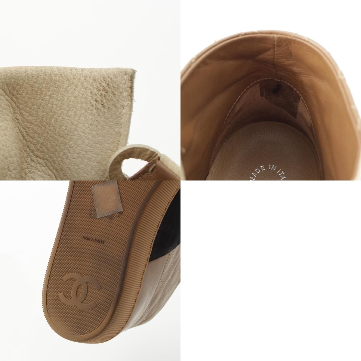 シャネル レザー ココマーク ハイカット スニーカー シューズ G29257  