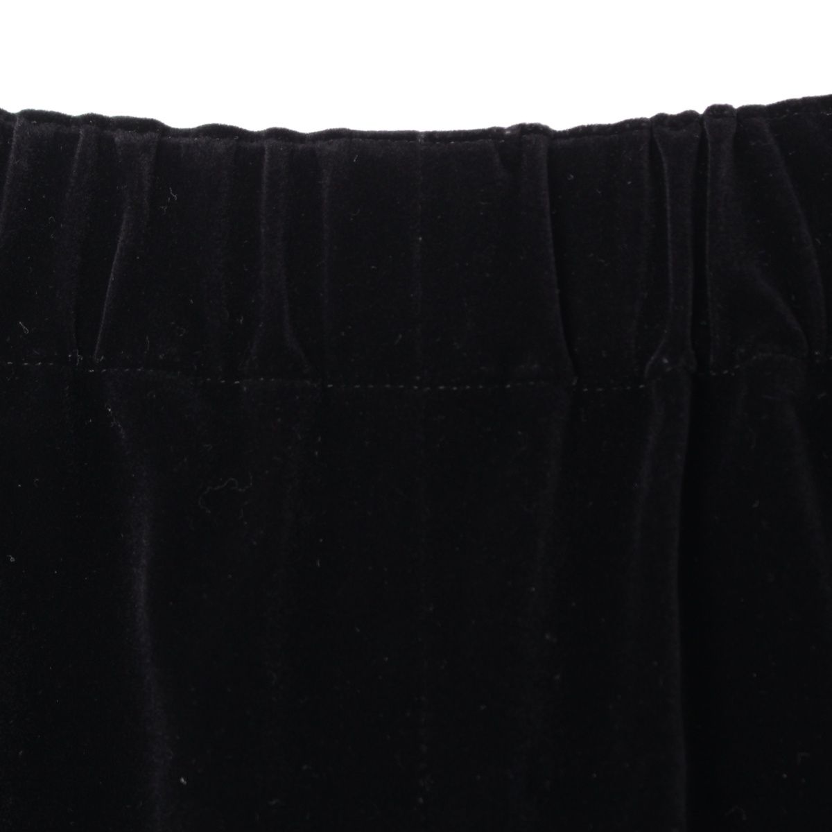 コムデギャルソン AD2017 ベロア ベルベット イージー パンツ ボトムス GB-P007 ブラック M DECORATOM_COM_BR