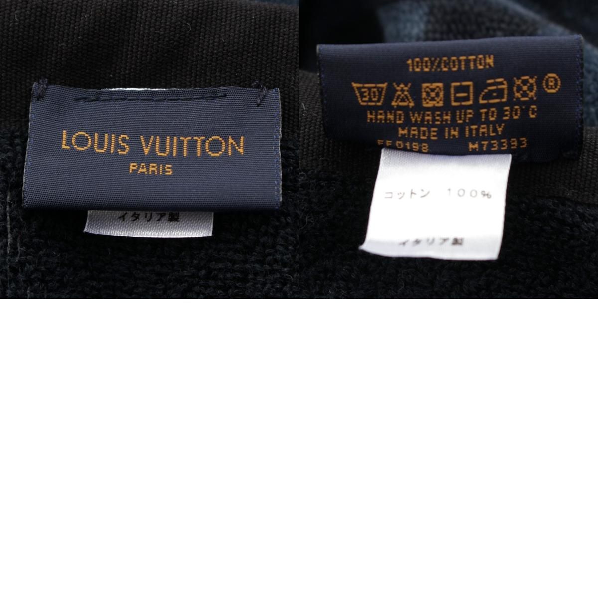 ルイヴィトン コットン ドラドゥバンダミエコバルトレース 小物 ブランケット ビーチタオル M73393 ネイビー ブラック レッド マルチ MARWIL-DEMENAGEMENTS_CH