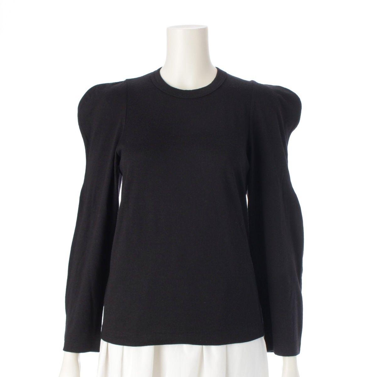 コムデギャルソン ウール AD2019 平面 フラット 変形 カットソー トップス GD-T014 ブラック XS