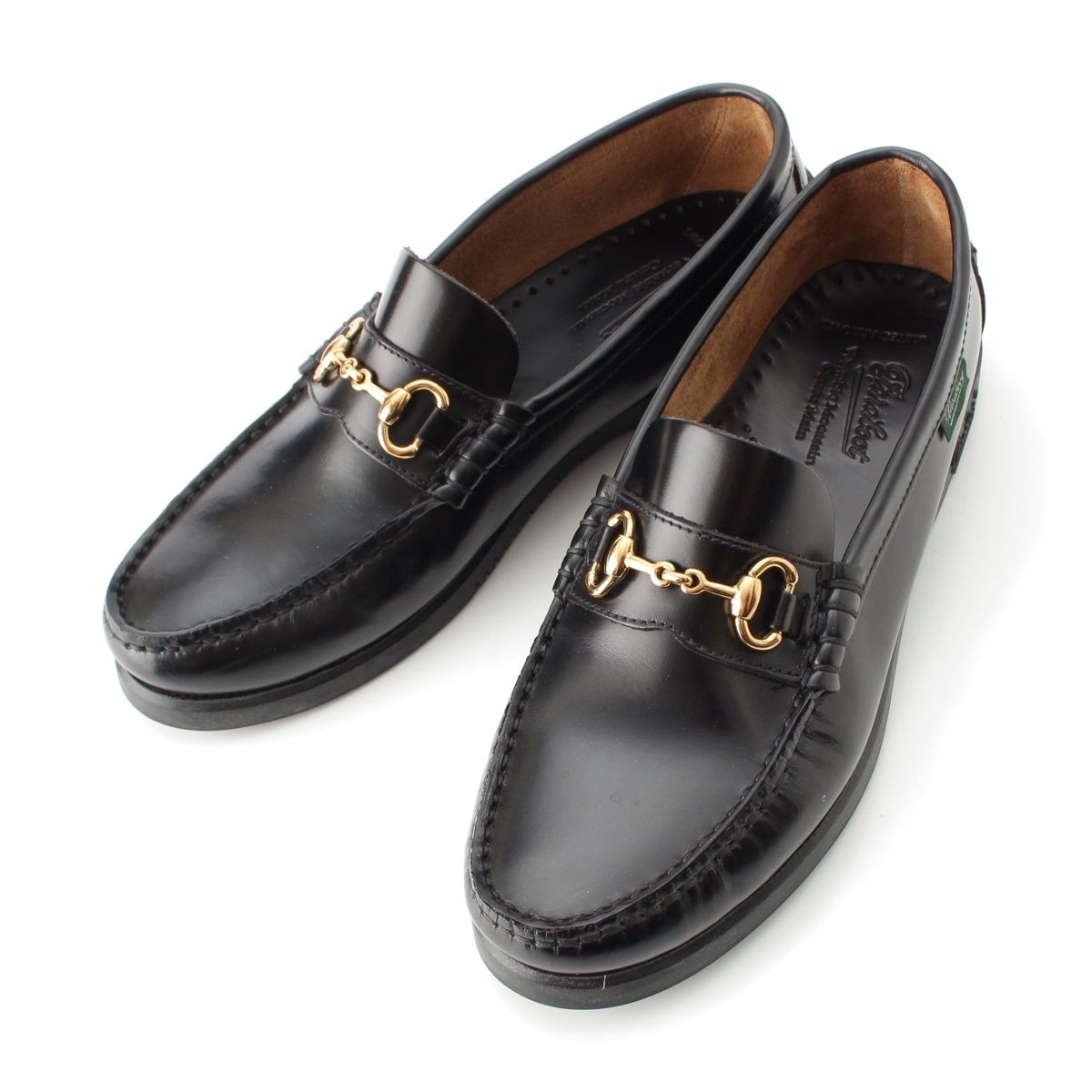 パラブーツ ユナイテッドアロウズ別注 CORAUX F MORS MARINE R ビット デッキ ローファー シューズ ブラック 3.5