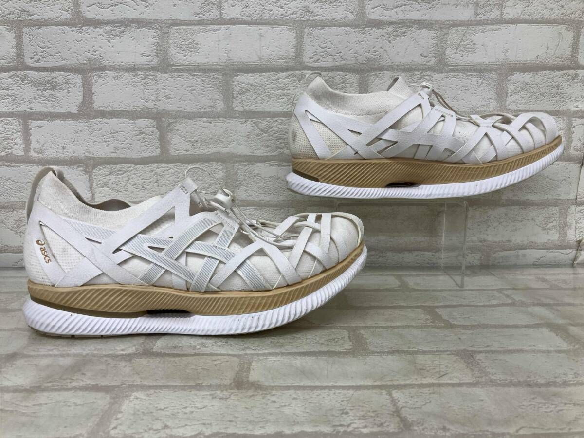 ASICS×KENGO KUMA AMU -100 アシックス × ケンゴ クマ メタライド アム スニーカー メンズ ホワイト size 26 ランニング