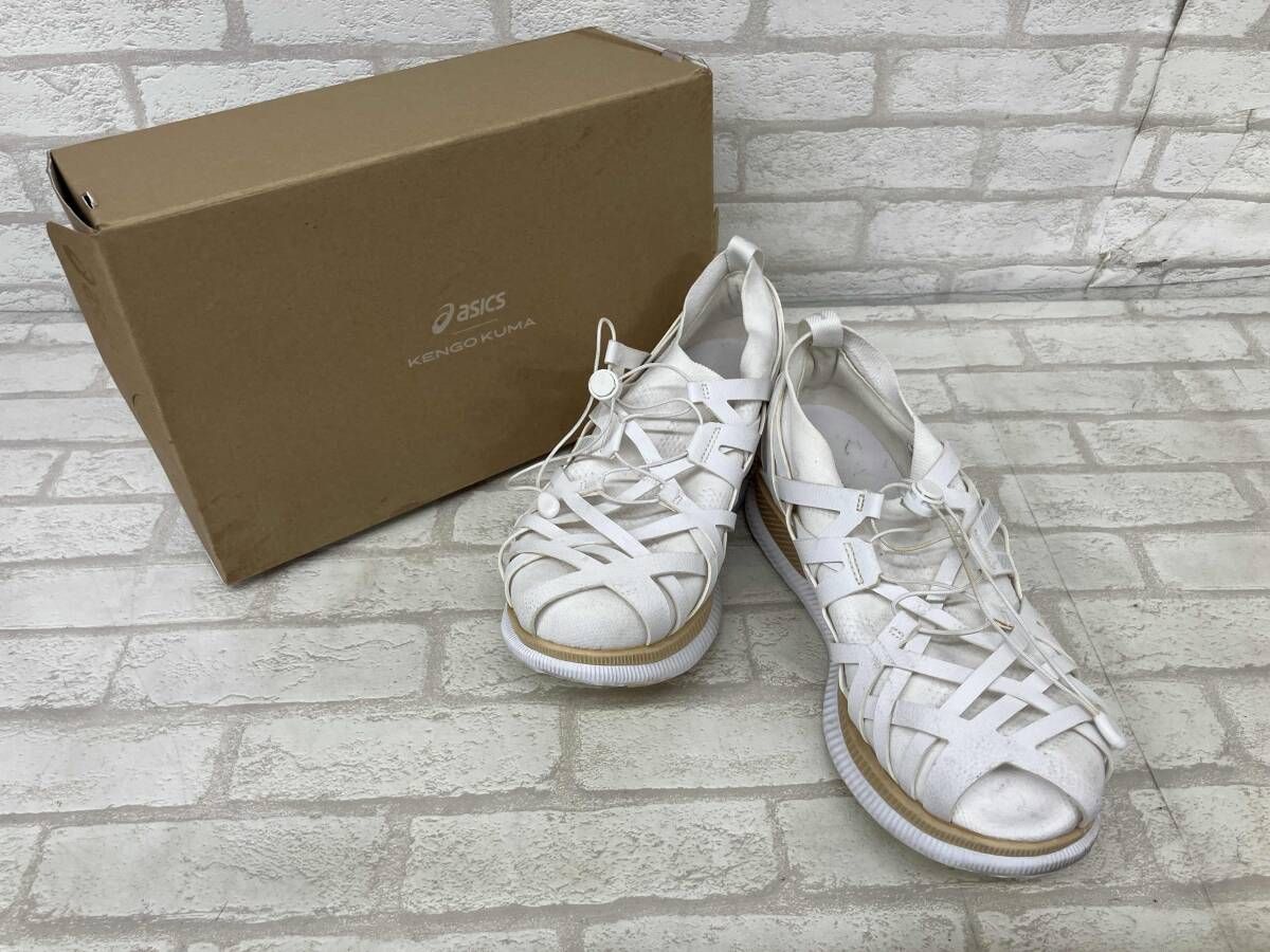 ASICS×KENGO KUMA METARIDE AMU 1011A879-100 アシックス × ケンゴ クマ メタライド アム スニーカー メンズ ホワイト size26 ランニング