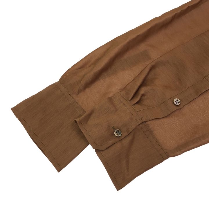  VERMEIL par iena ヴェルメイユパーイエナ ポリエステルナイロンシアーシャツ レディース ブラウン 長袖 シャツ ブラウス