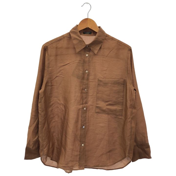 VERMEIL par iena ヴェルメイユパーイエナ 25050938320010 ポリエステルナイロンシアーシャツ レディース ブラウン