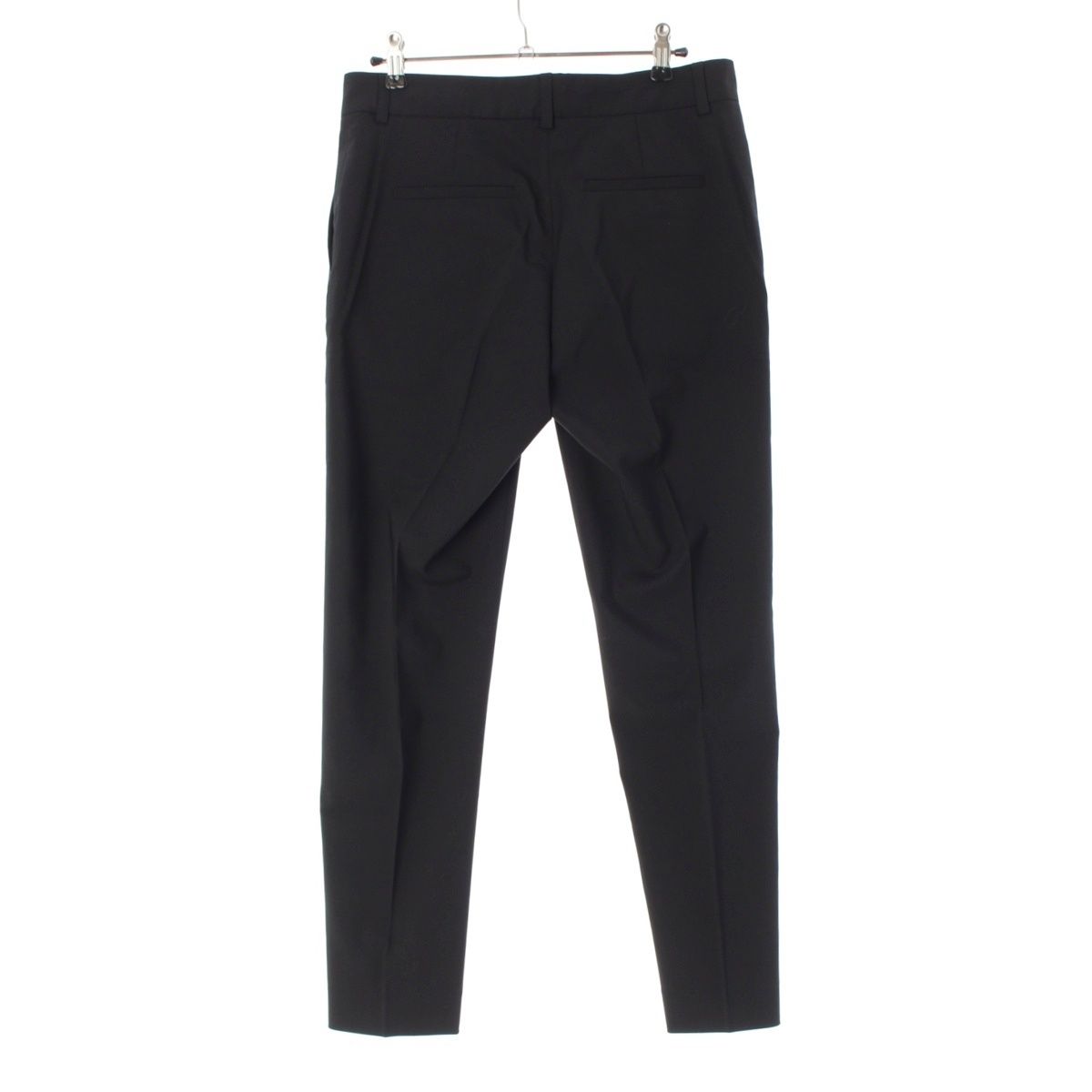 ロエベ ウール スリムクロップド パンツ スラックス ボトムス D2172170UN ブラック 36