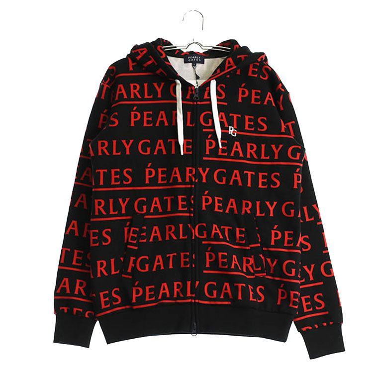 新古品 パーリーゲイツ|レディース|1 M相当 |長袖パーカー|ブラック系|秋冬|古着ゴルフウェア