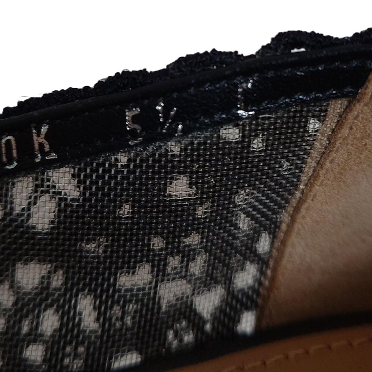  SalvatoreFerragamo サルバトーレフェラガモ パンプス 5 1 2 C レディース - 黒 ヴァラ オープントゥ 総レース メッシュ ハイヒール パンプス パンプス