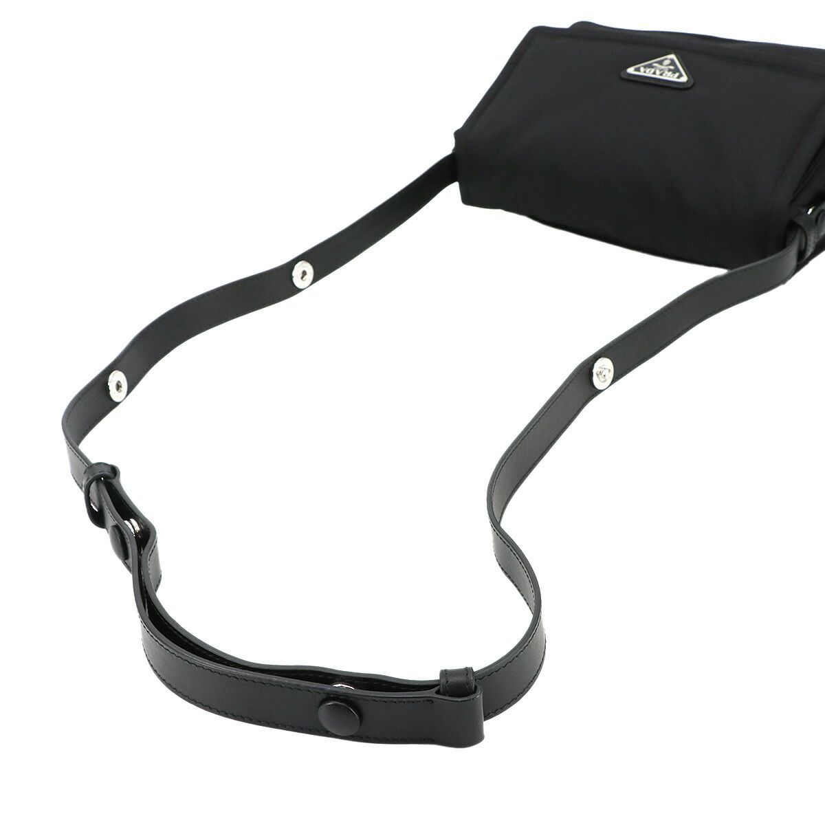 プラダ PRADA スモール パデッド ショルダー バッグ ナイロン レザー ブラック 1BD313 Small Padded Bag 90295970 DECORATOM_COM_BR