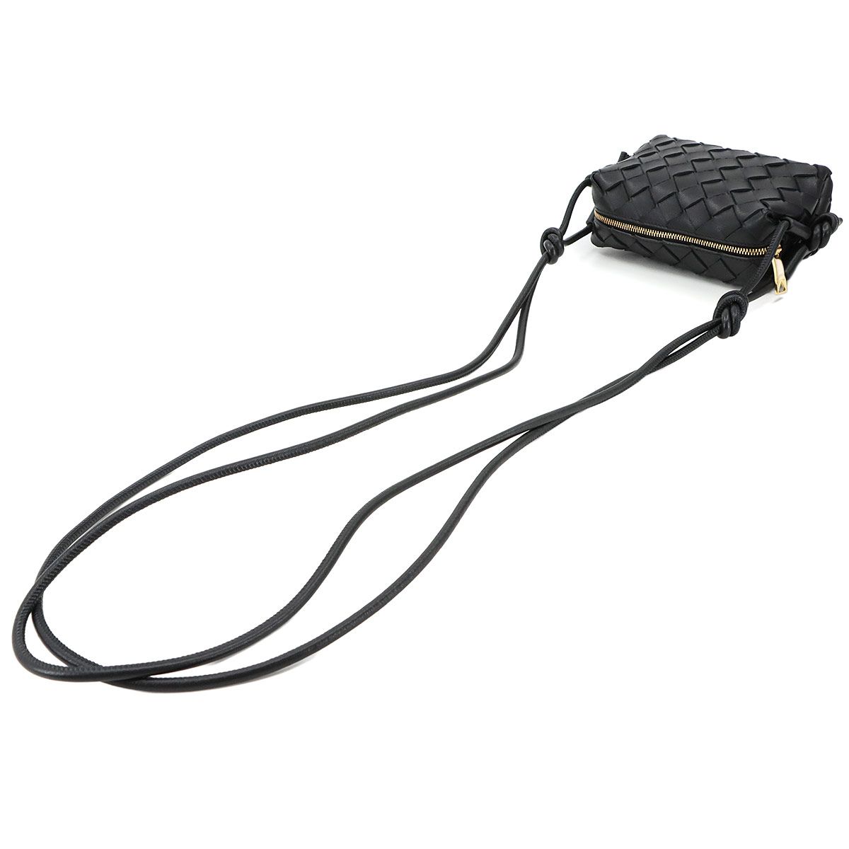 ボッテガ ヴェネタ BOTTEGA VENETA イントレチャート キャンディ ループ カメラ バッグ ショルダー レザー 90298491 DECORATOM_COM_BR