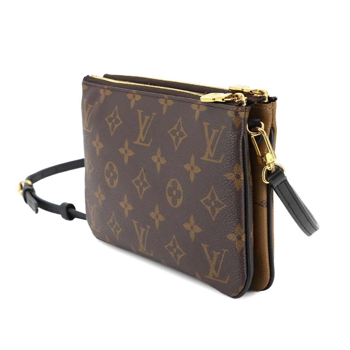 ルイ ヴィトン LOUIS VUITTON モノグラム ジャイアント リバース ポシェット ドゥーブル ジップ ショルダー バッグ RFID 90298790 DECORATOM_COM_BR