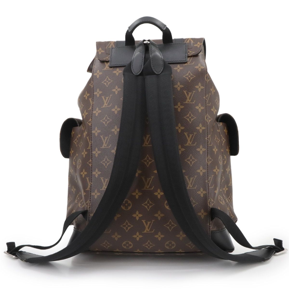 ルイ ヴィトン LOUIS VUITTON モノグラム マカサー クリストファー MM バックパック リュック ブラウン ブラック M43735 90299583