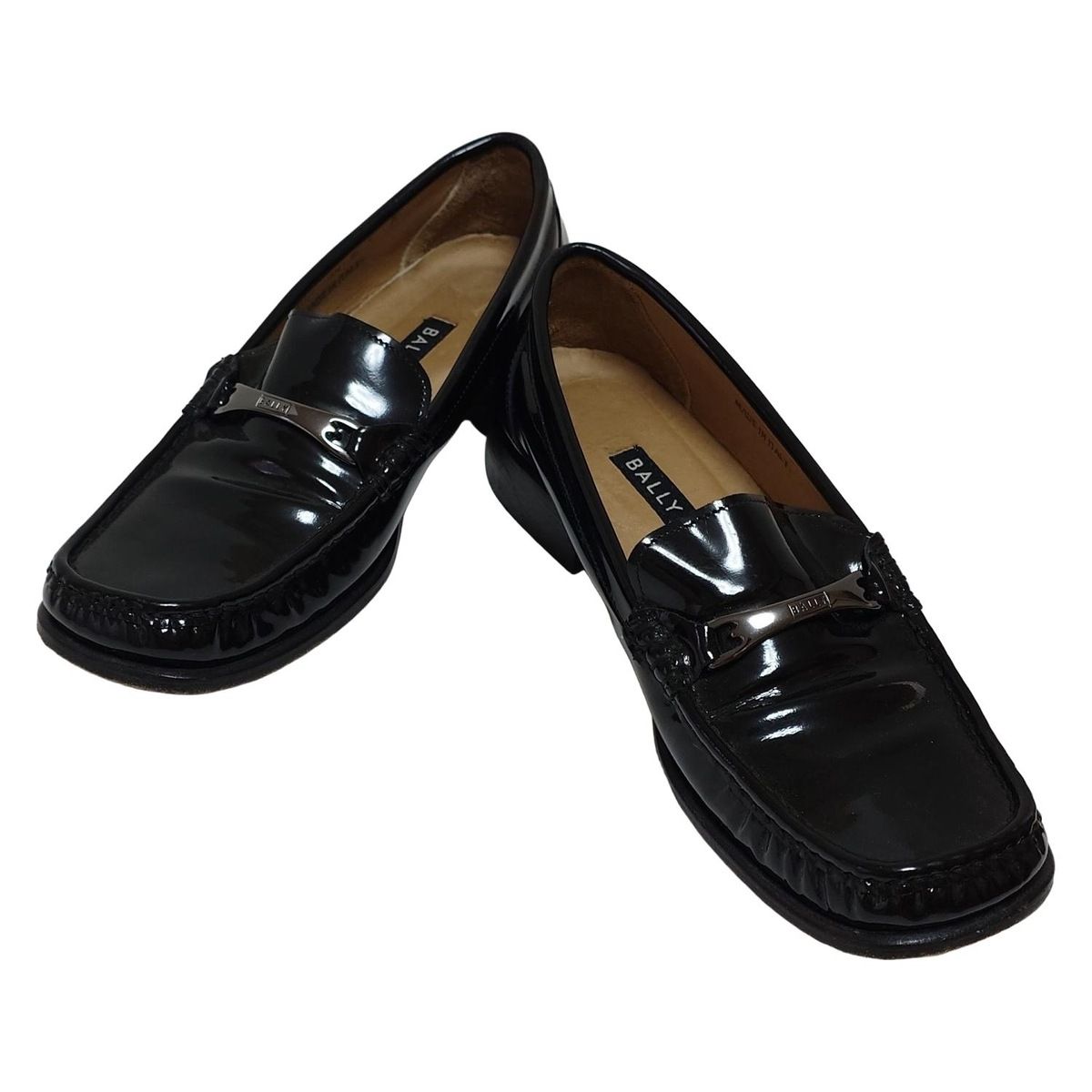 BALLY バリー ローファー 4 1 2 レディース - 黒 レザー