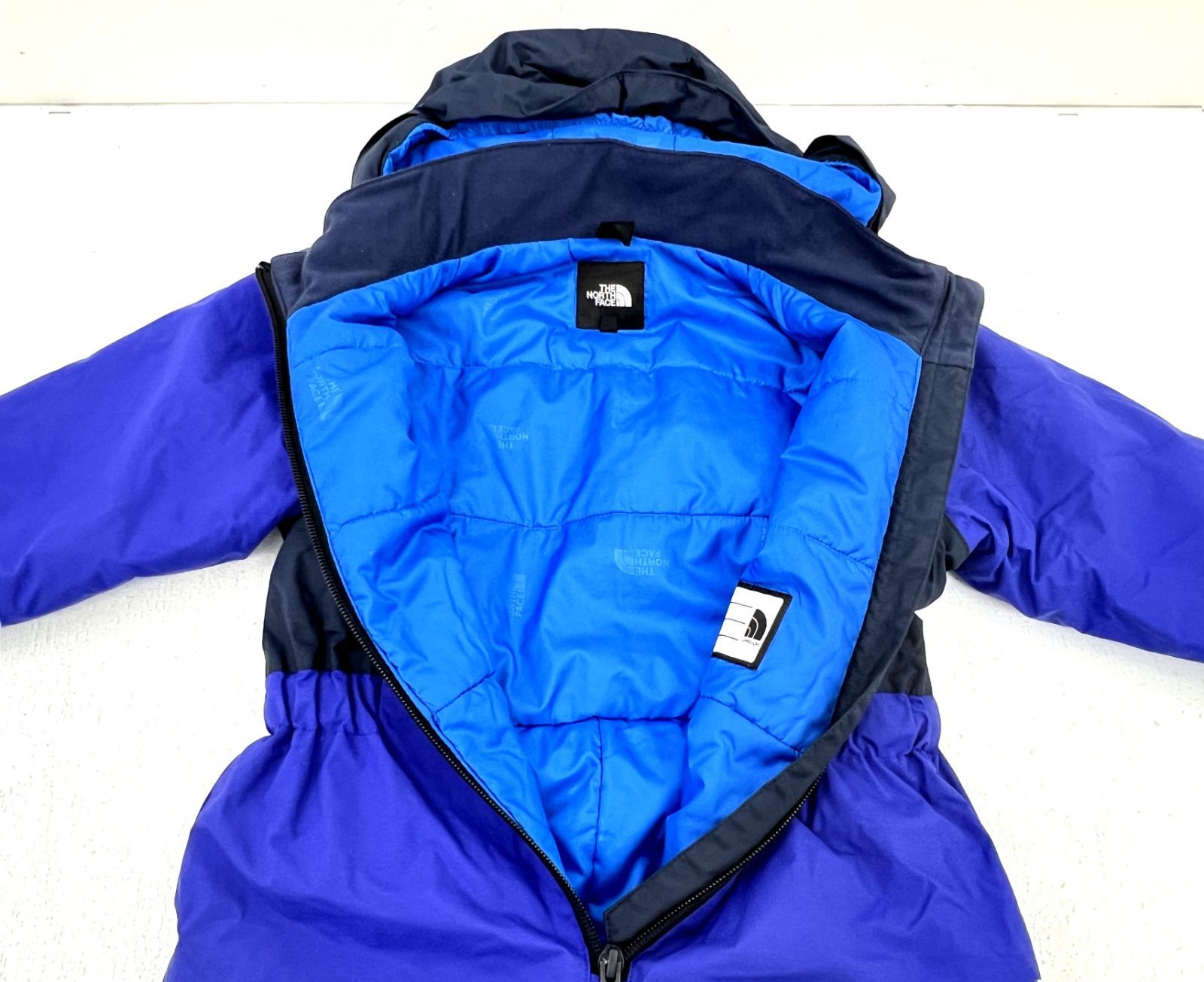 盛岡82-0053】THE NORTH FACE キッズ スノーワンピース ジャンプスーツ