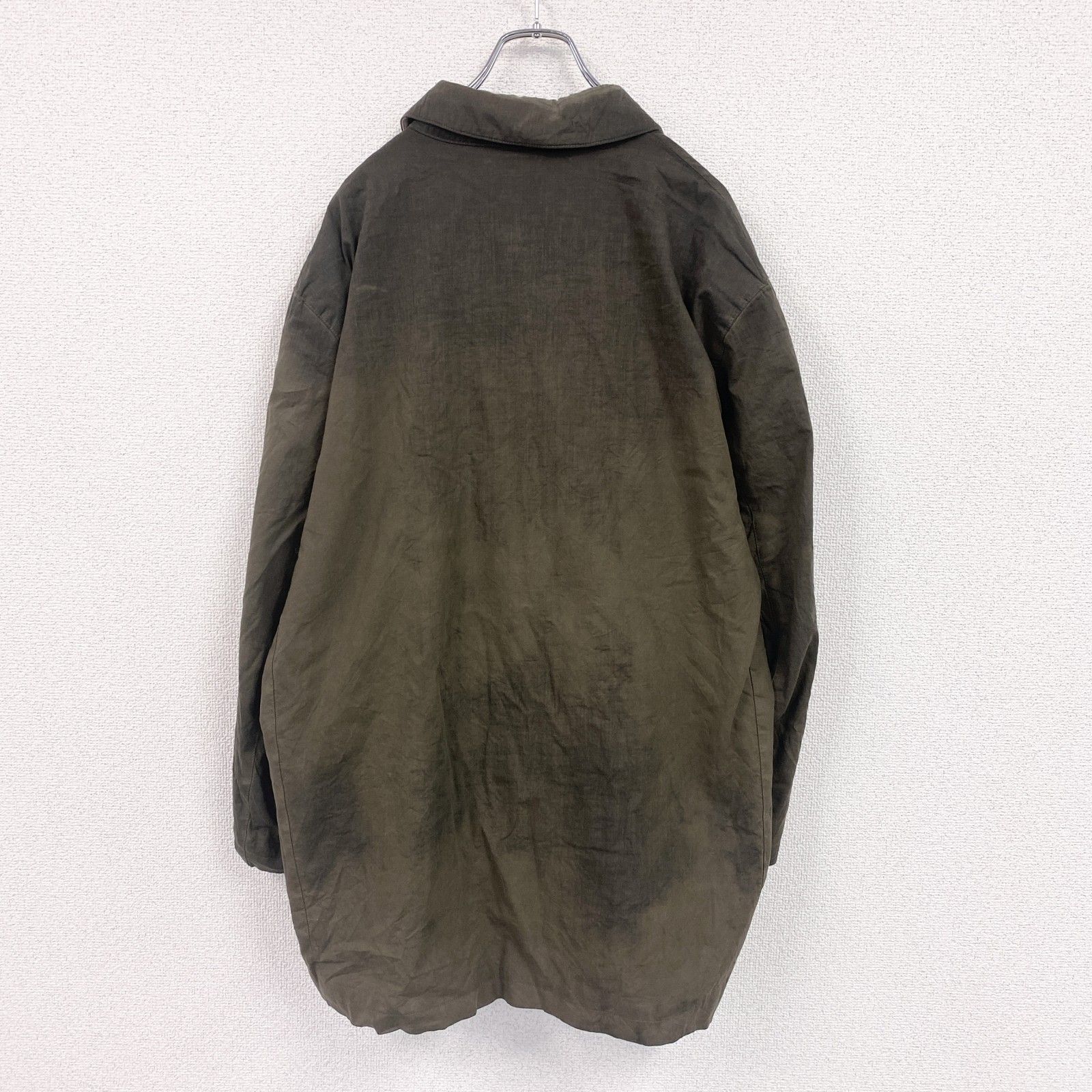古着 BURBERRY LONDON バーバリー ロンドン オイルドコート オイルドジャケット フリースライナー カーキ