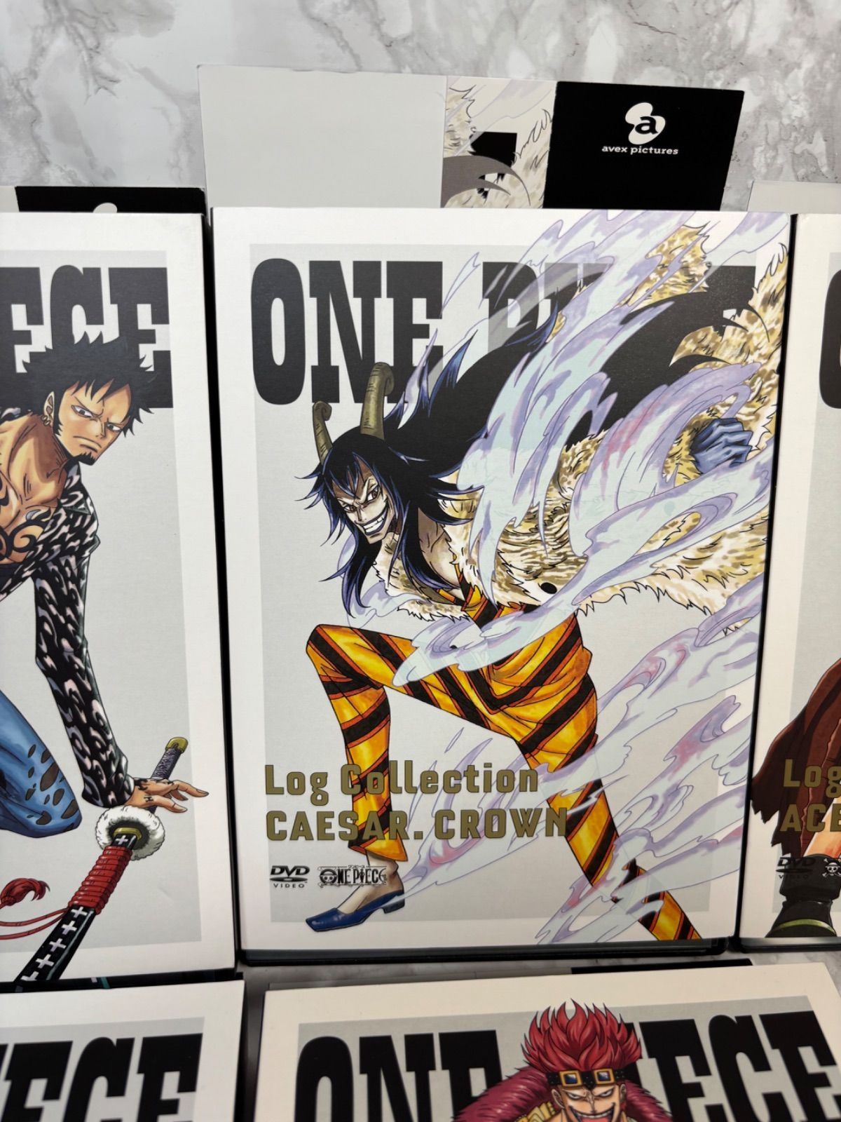 ワンピース ログコレクション 7点セット ゾウ シーザー エース 藤虎