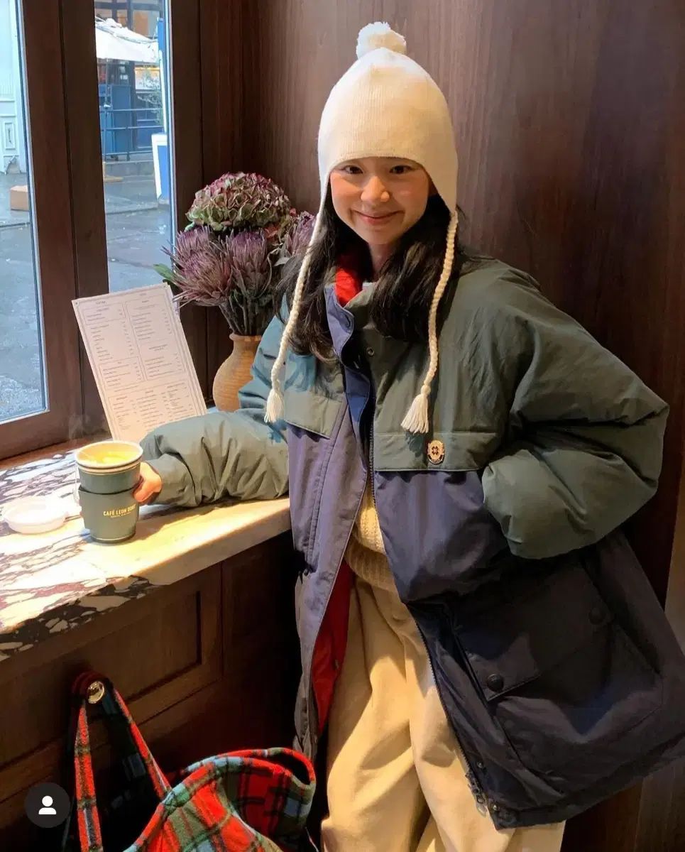 パルベン POMPOM TAIL BEANIE_IVORY ビーニー