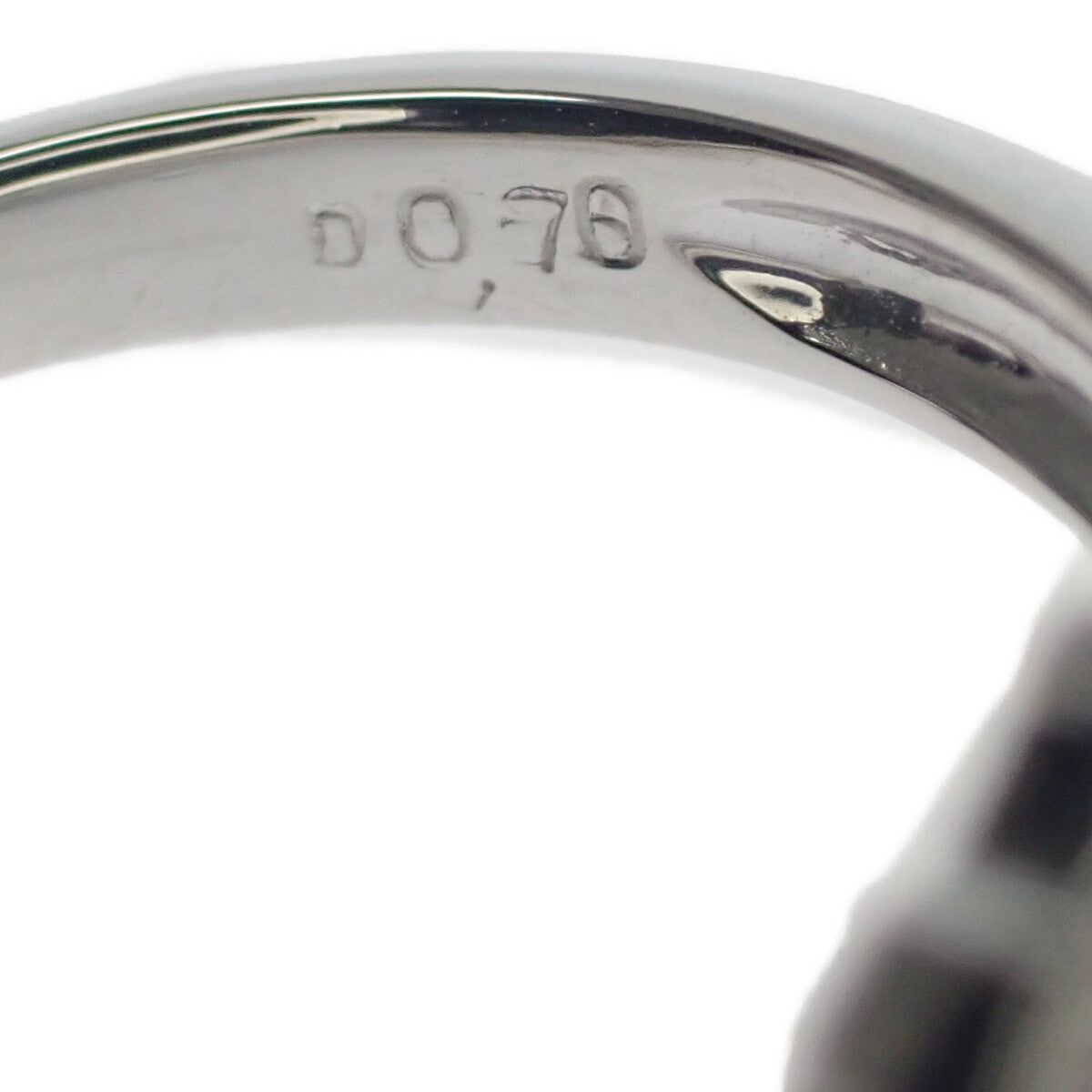 Pt900 デザイン リング ダイヤモンド 0.70ct ゲージ棒約11号