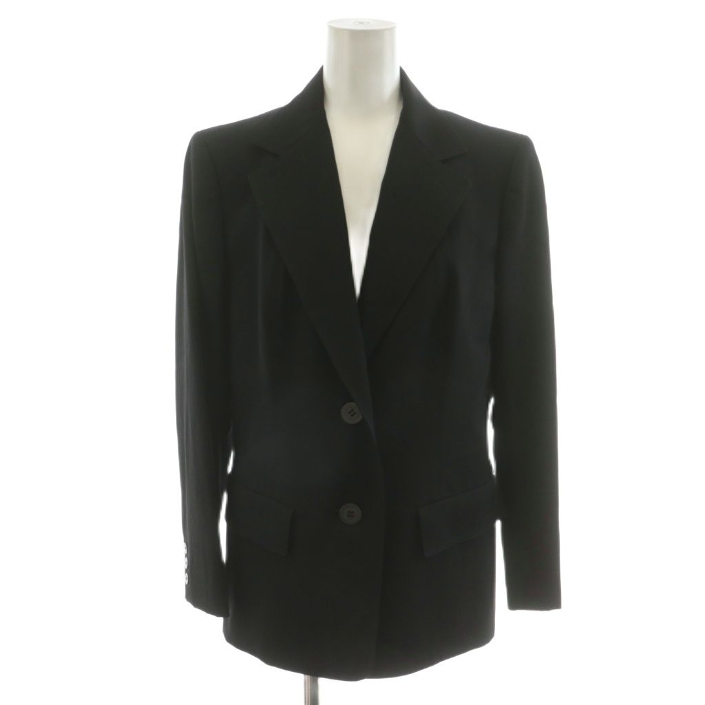 バーバリー ロンドン BURBERRY LONDON スーツ セットアップ テーラードジャケット シングル パンツ スラックス ウール 42 38 黒 ブラック FJ035-669-09 FQ032-669-09 AN59