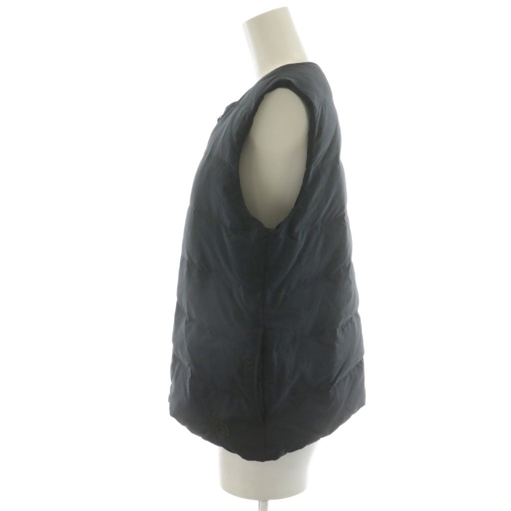 ザノースフェイス THE NORTH FACE BOADWALK VEST ダウンベスト ジップアップ ロゴ 刺繍 ナイロン L 紺 ネイビー NDW91610 AN57