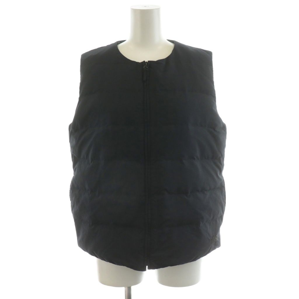 ザノースフェイス THE NORTH FACE BOADWALK VEST ダウンベスト ジップアップ ロゴ 刺繍 ナイロン L 紺 ネイビー NDW91610 AN57