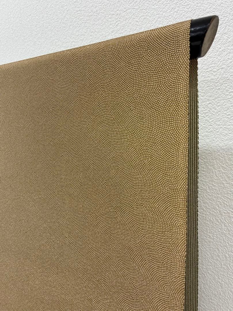 両面染小紋 錐彫り 瓢箪×立涌 共八掛 正絹 反物 両面染小紋 錐彫り 瓢箪×立涌 共八掛 正絹 反物