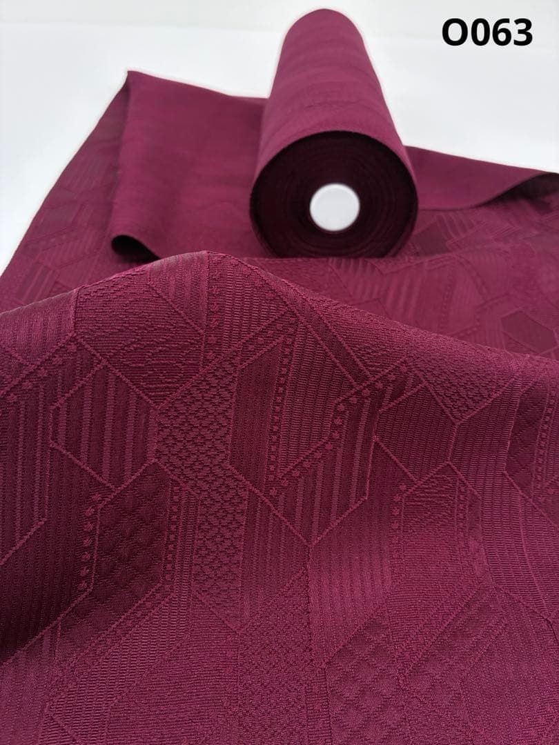 コート地 ふくれ織 紋意匠 無地 正絹 反物 O063