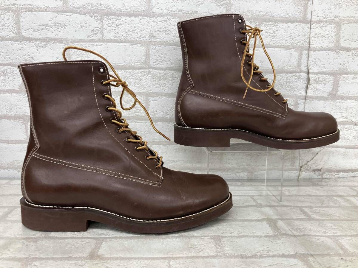 FOOT-SO-PORT PAT. 2 713 730 フット ソー ポート エンジニアブーツ メンズ ブラウン size 9 1 10ホール アメカジ