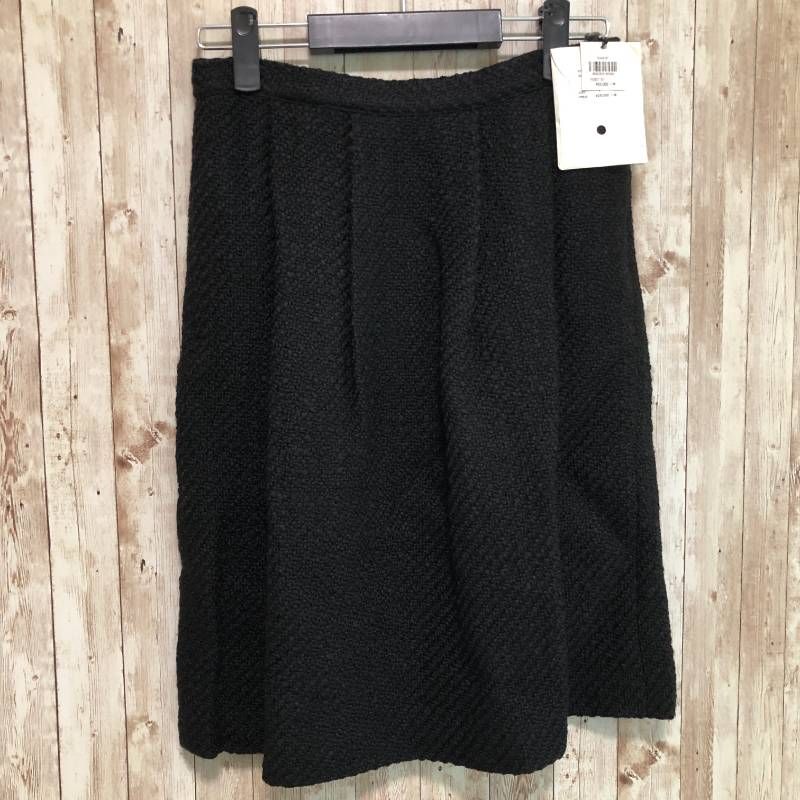 コ GRANDMA MAMA DAUGHTER グランマ ママ ドーター ツイードスカート ブラック 1サイズ Mサイズ相当